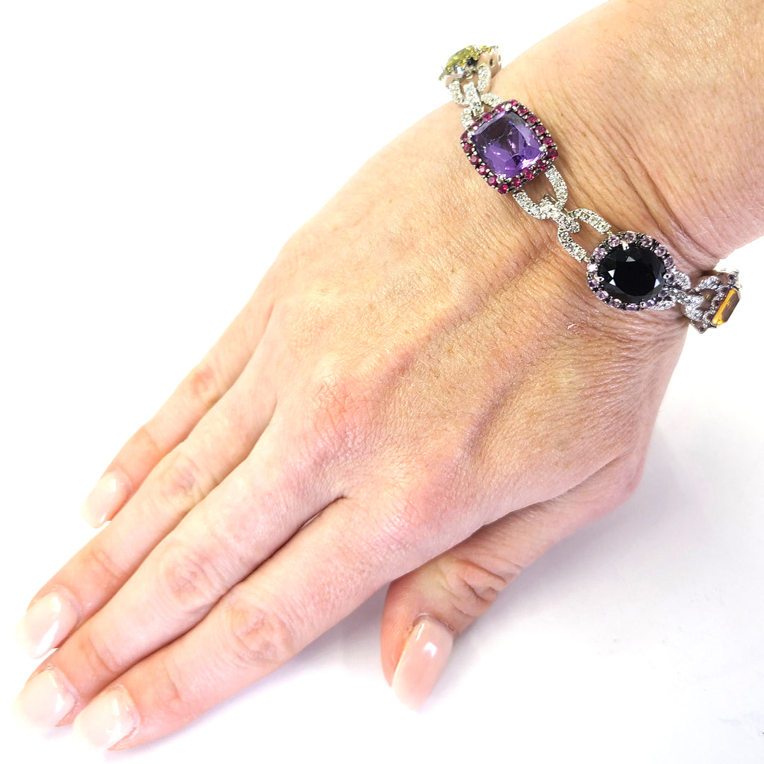 Multicolor Gemstone Bracelet
