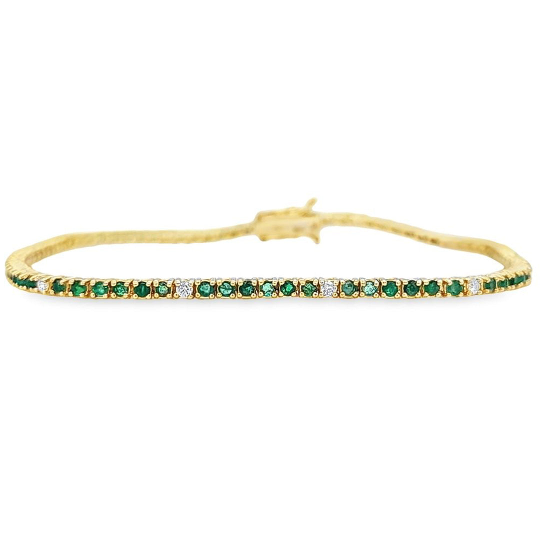 Emerald and Diamond Bracelet