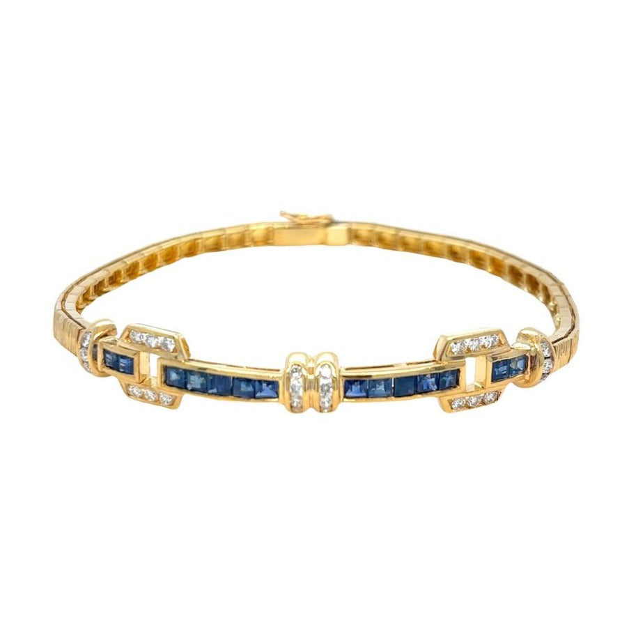 Sapphire & Diamond Bracelet