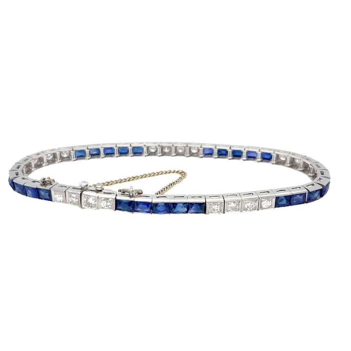 1950s Synthetic Sapphire Bracelet