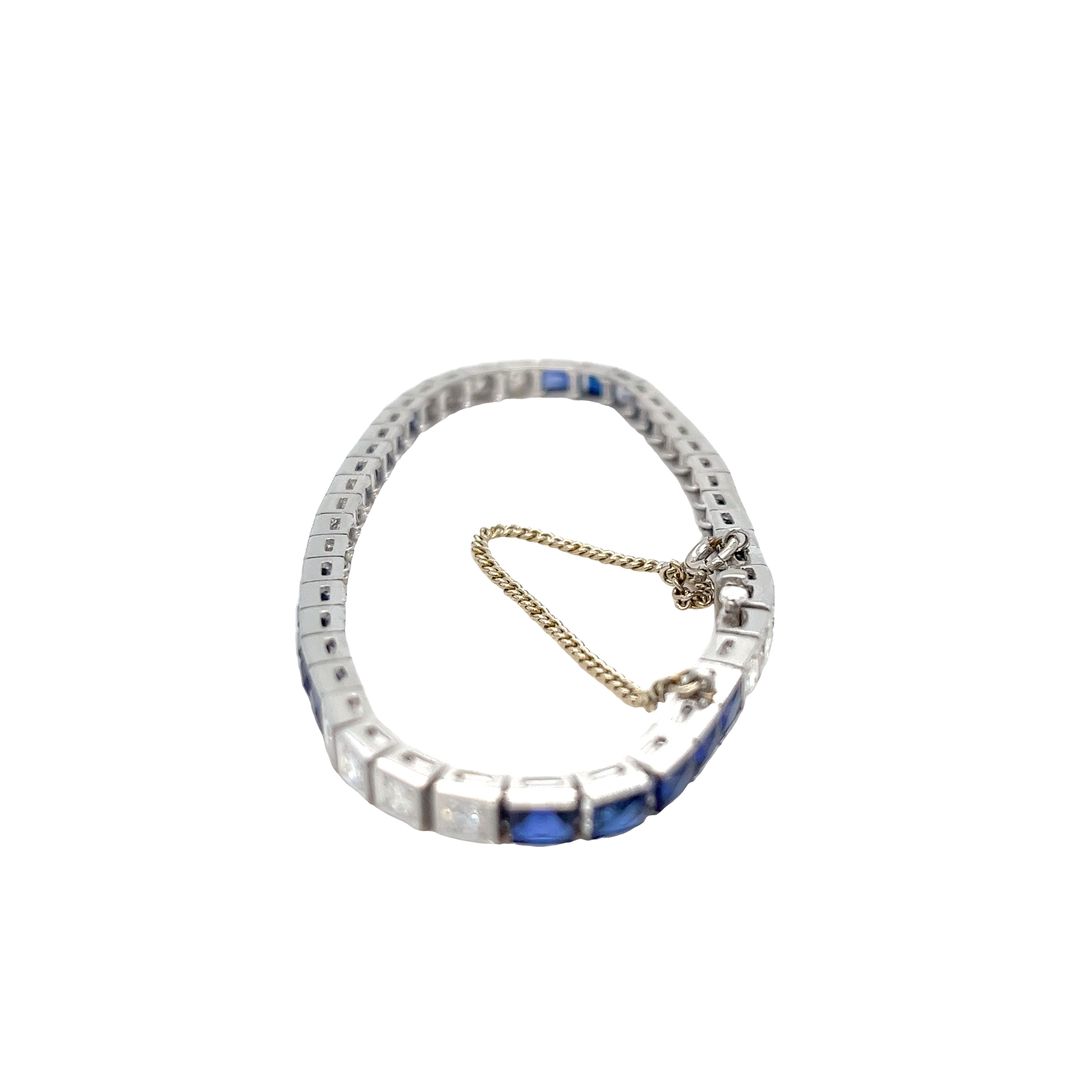 1950s Synthetic Sapphire Bracelet