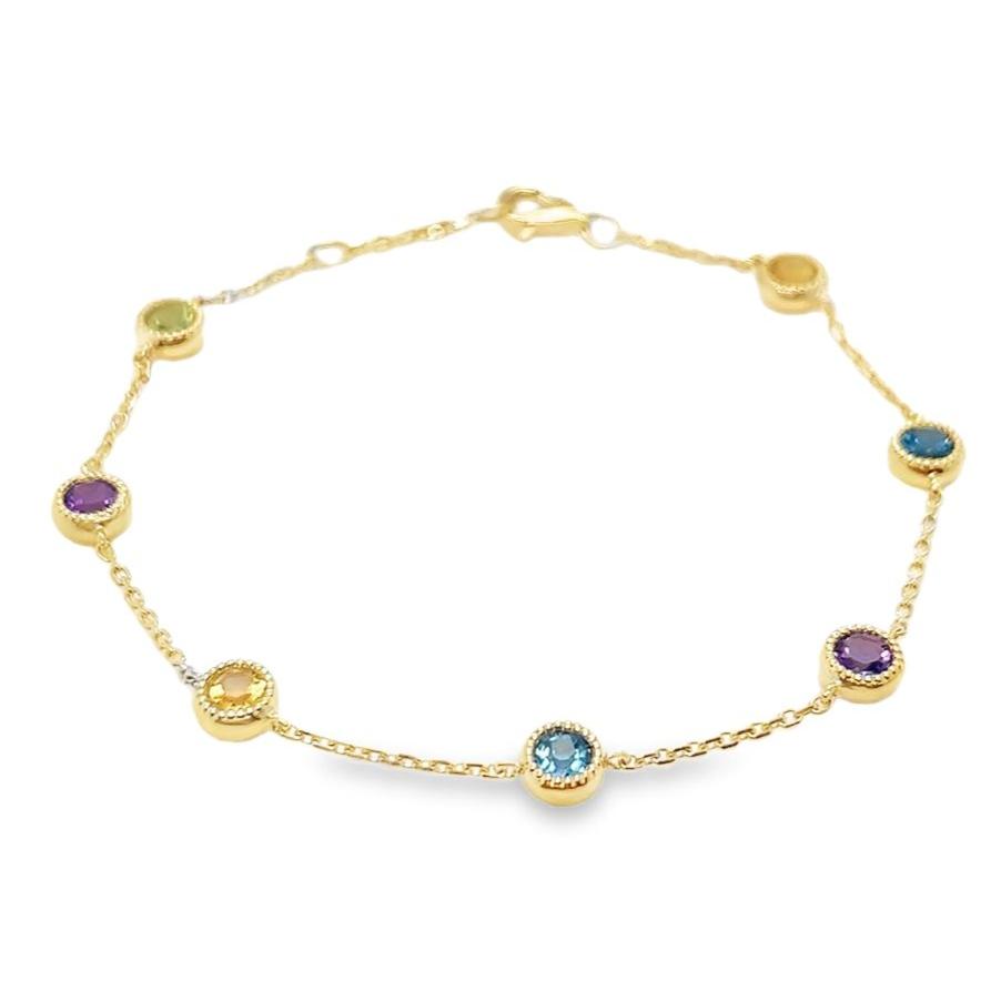 Multicolor Gemstone Bracelet