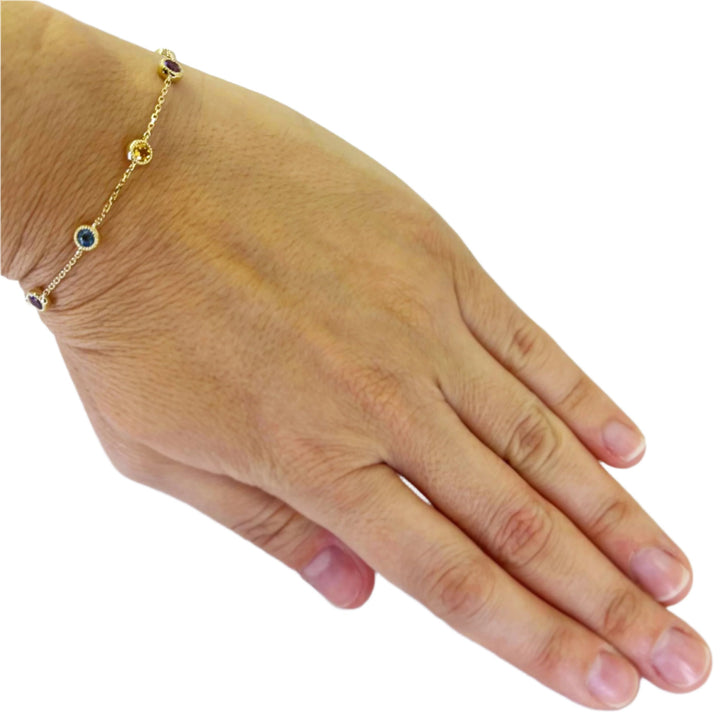 Multicolor Gemstone Bracelet