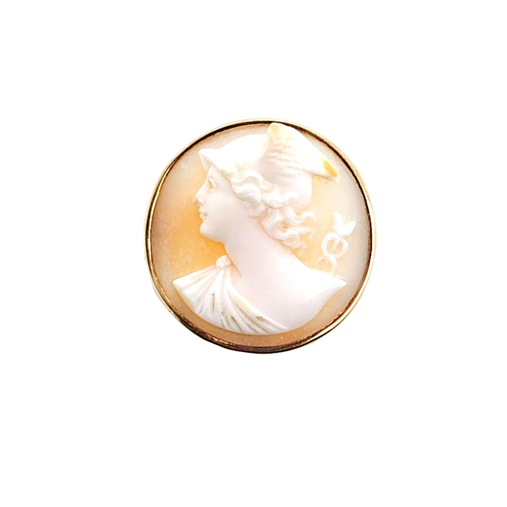 Hermes and the Caduceus Cameo Pin