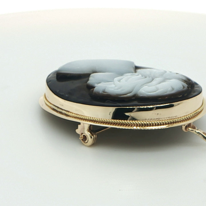 Mother-of-Pearl Cameo Pin & Pendant