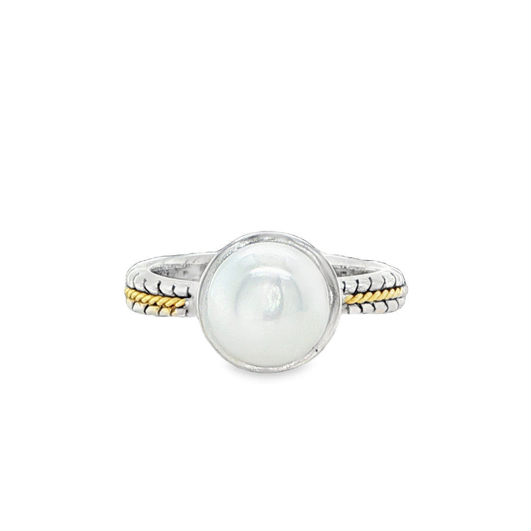 EFFY 18K Gold & Sterling Silver Pearl Ring
