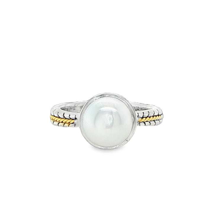 EFFY 18K Gold & Sterling Silver Pearl Ring