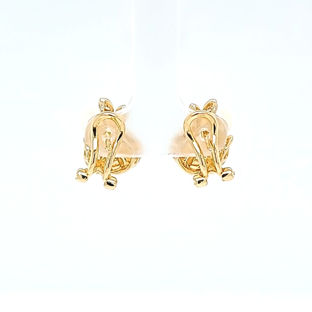 Pearl and Diamond Cluster Earrings