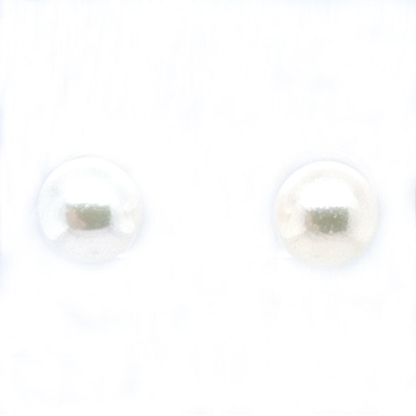 7.5mm Pearl Stud Earrings