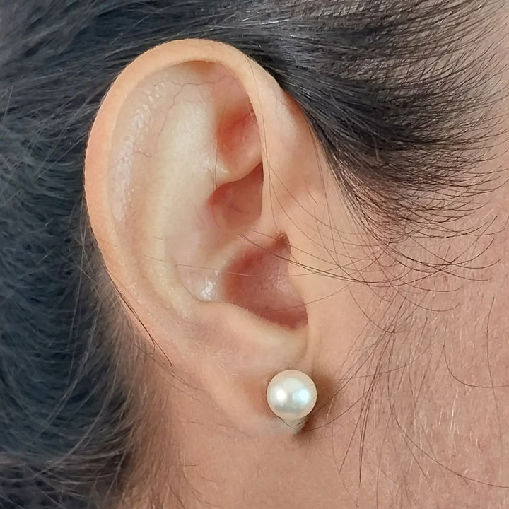 7.5mm Pearl Stud Earrings