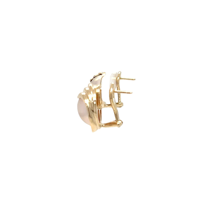 Mabe Pearl Stud Earrings