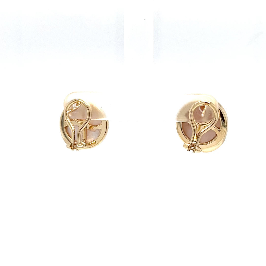 Mabe Pearl Stud Earrings