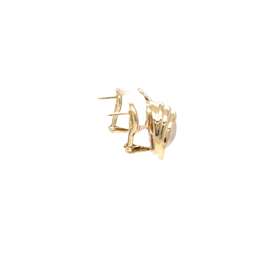 Mabe Pearl Stud Earrings