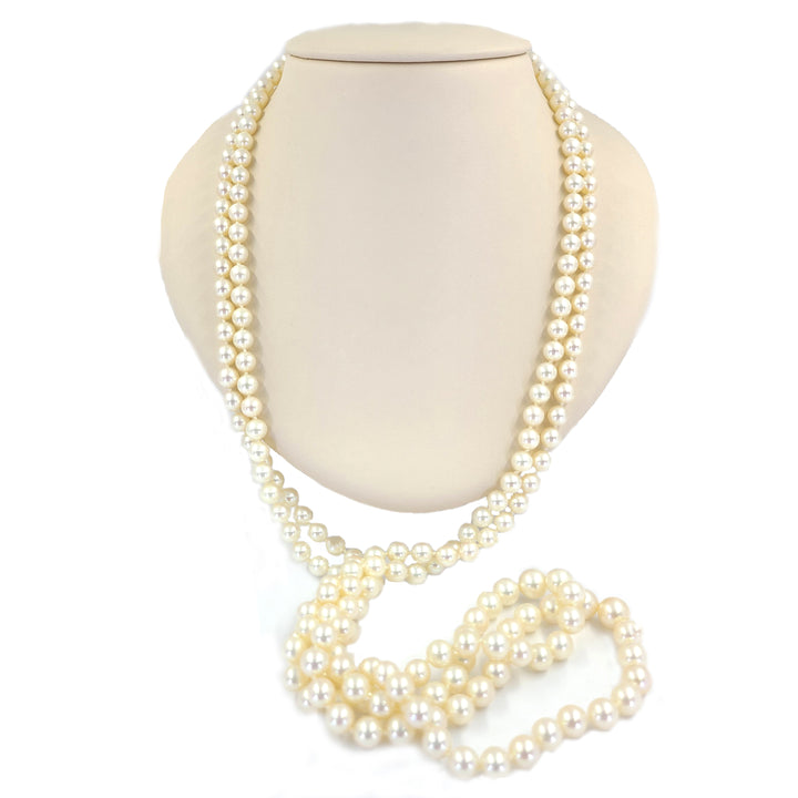 Double Strand Cultured Pearl Necklace