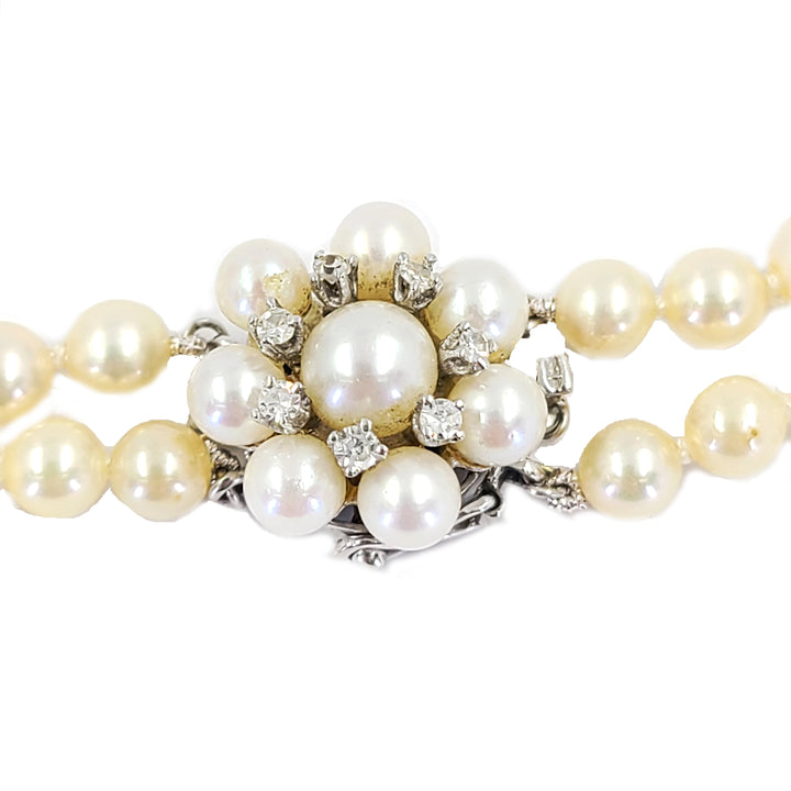 Double Strand Cultured Pearl Necklace