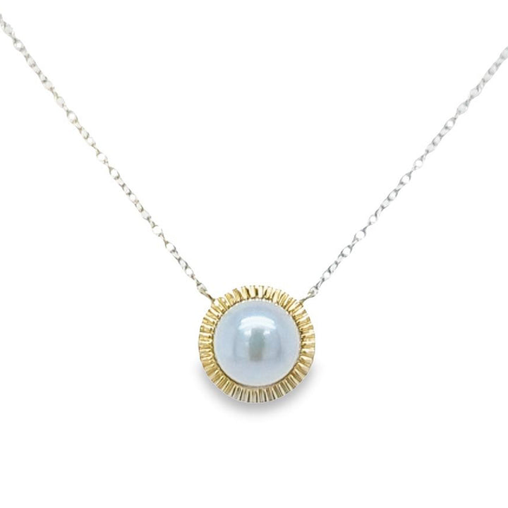 8mm Pearl Pendant Necklace