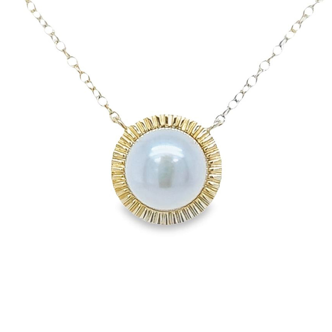 8mm Pearl Pendant Necklace