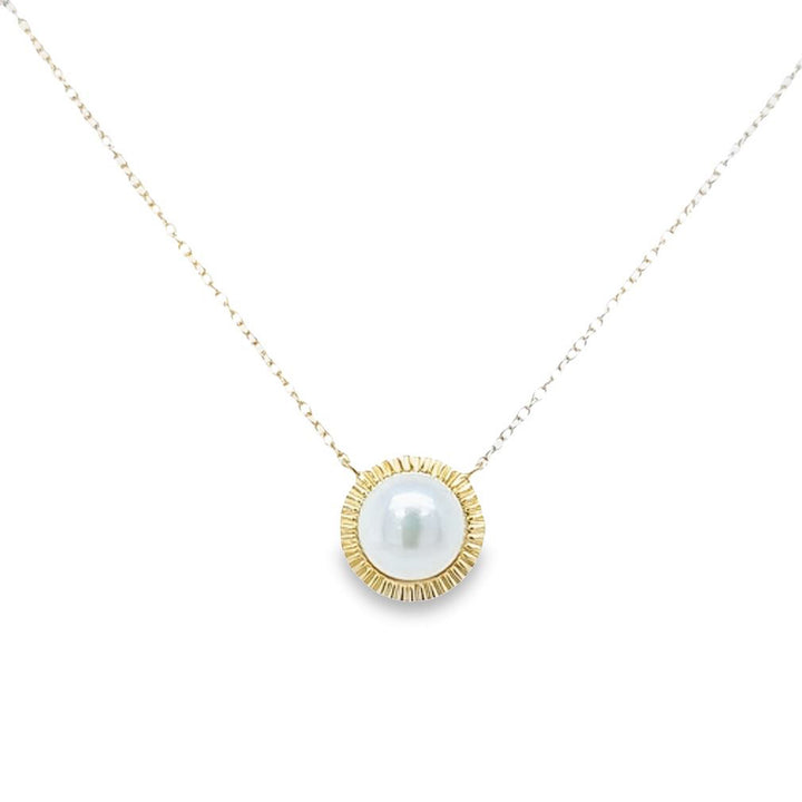 8mm Pearl Pendant Necklace