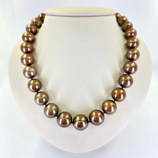 Chocolate South Sea Pearl Strand