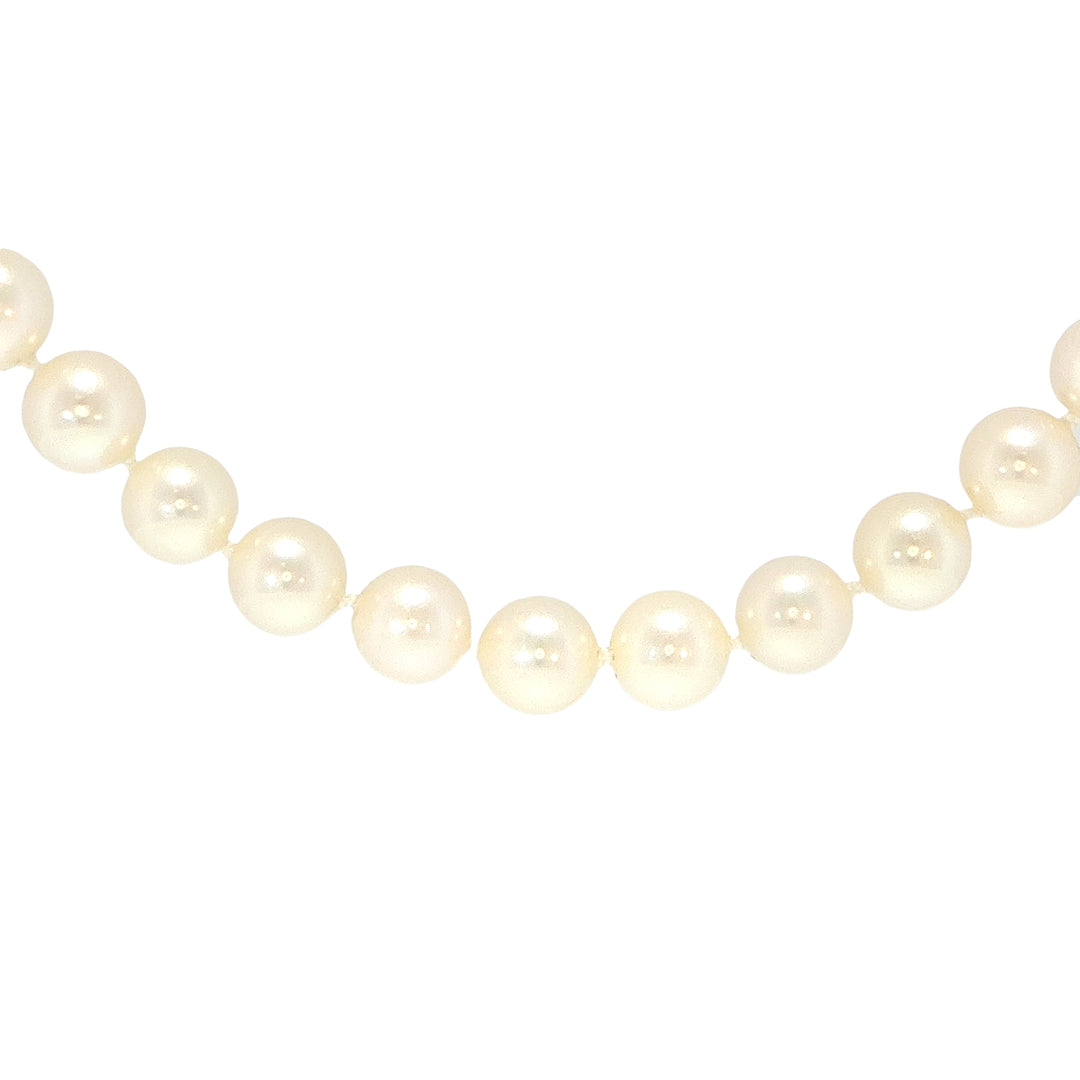 14K Yellow Gold Cultured Pearl Strand Necklace
