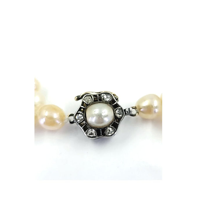 Natural Pearl Double Strand Bracelet