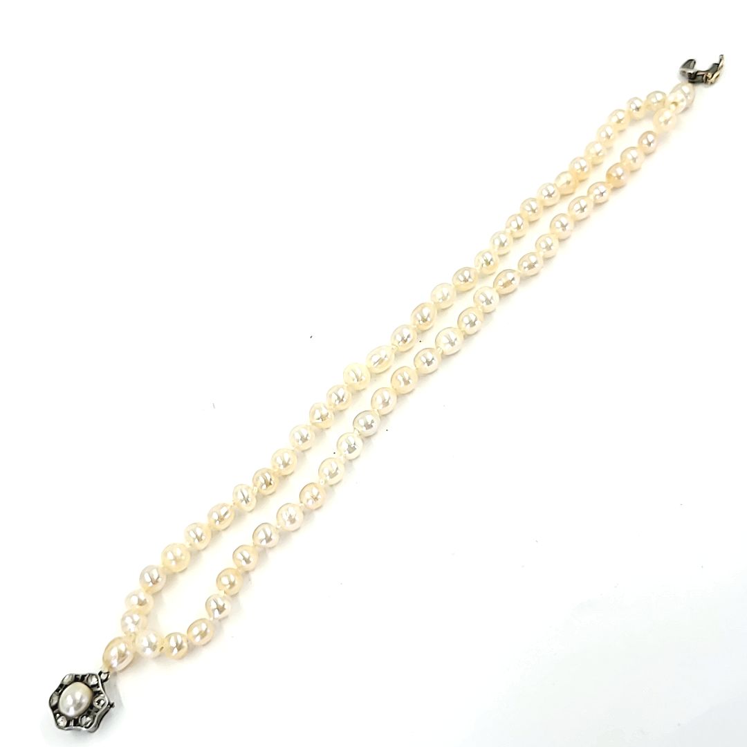Natural Pearl Double Strand Bracelet
