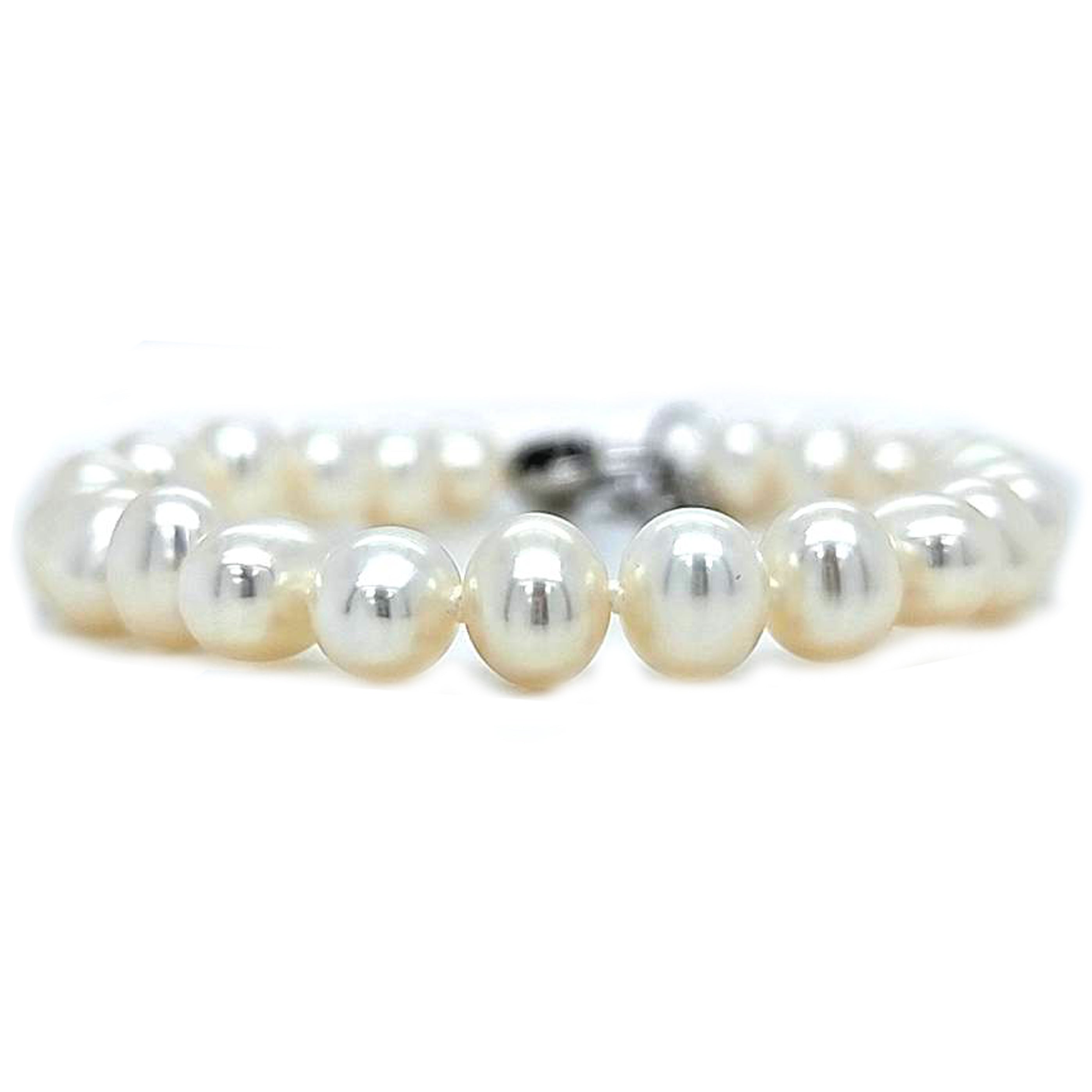 Paloma Picasso® Olive Leaf pearl heart bracelet in sterling silver, medium.  | Tiffany & Co.