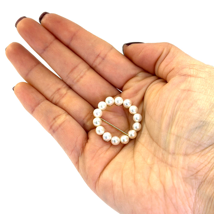 Pearl Circle Pin
