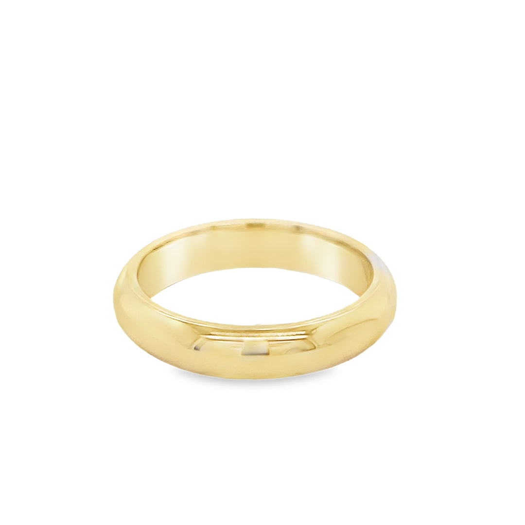 18K Yellow Gold 4mm Comfort Fit Band