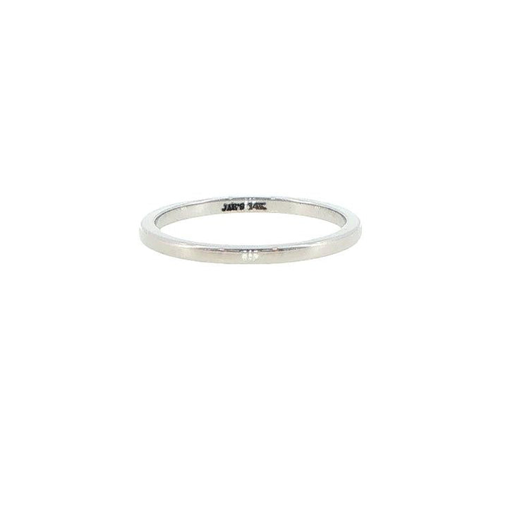Novell 14K White Gold 1.5mm High Dome Stackable Wedding Band