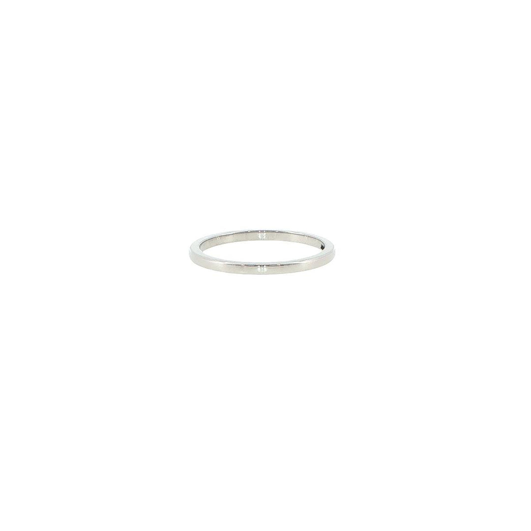 Novell 14K White Gold 1.5mm High Dome Stackable Wedding Band