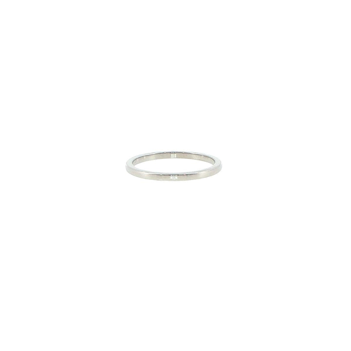 Novell 14K White Gold 1.5mm High Dome Stackable Wedding Band