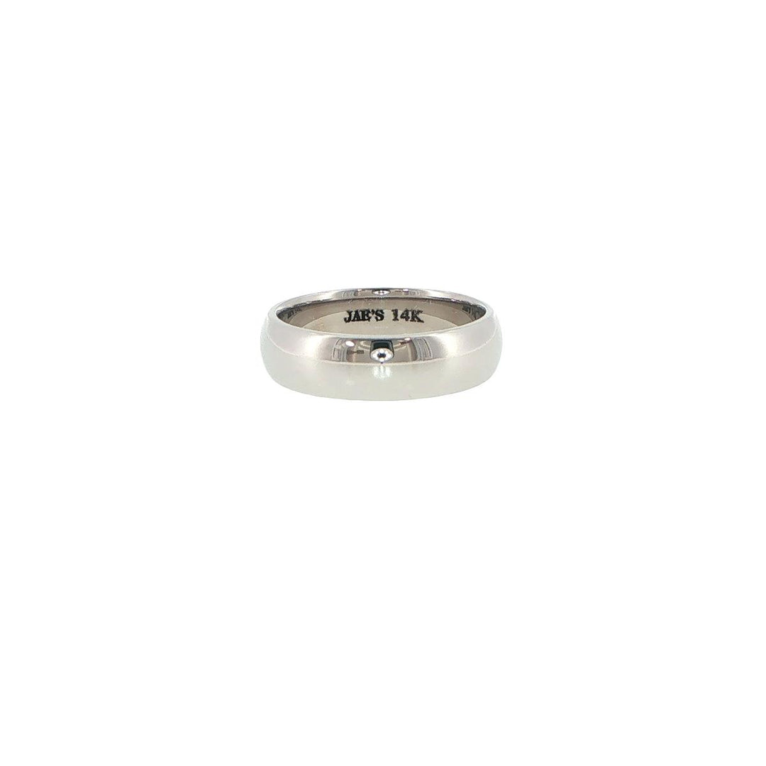 Novell 14K White Gold 6mm High Polish Wedding Band