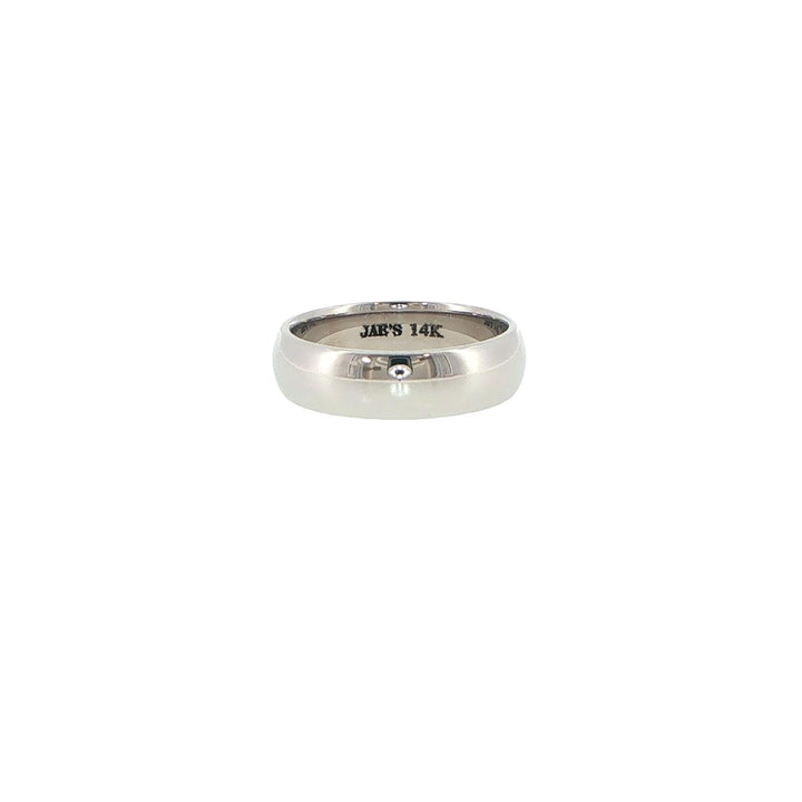 Novell 14K White Gold 6mm High Polish Wedding Band