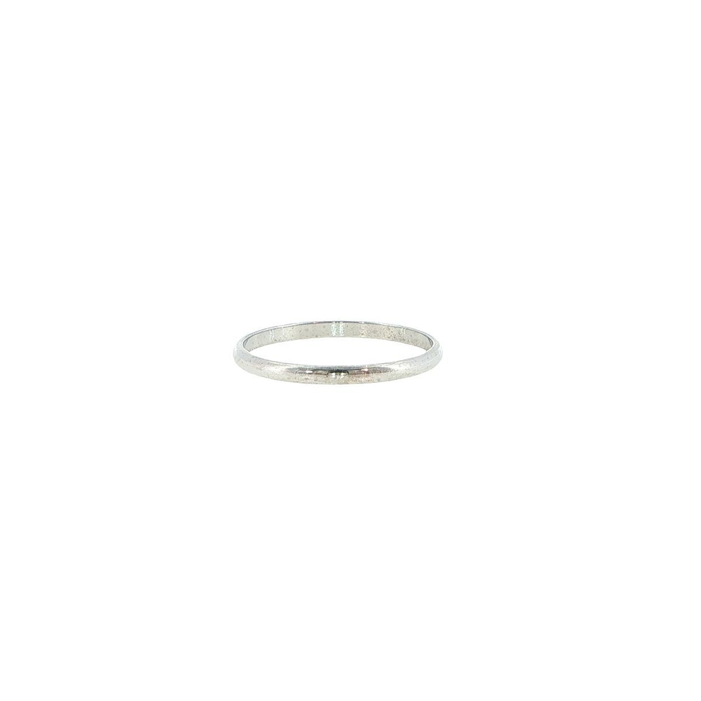 14K White Gold 2mm Wedding Band