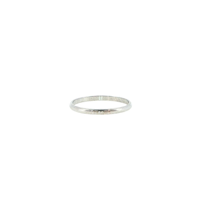 14K White Gold 2mm Wedding Band