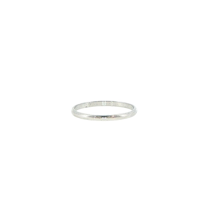 14K White Gold 2mm Wedding Band
