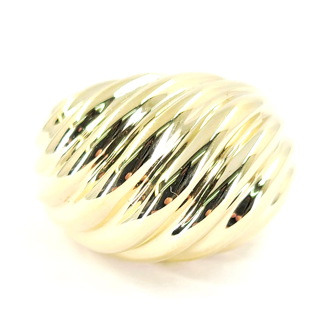 Yellow Gold Domed Ring