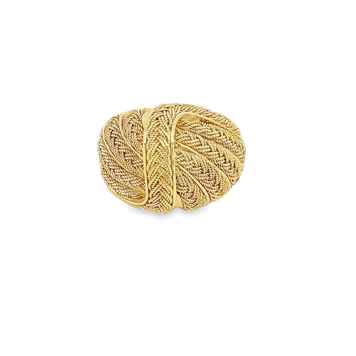 Woven Tapered Dome Ring