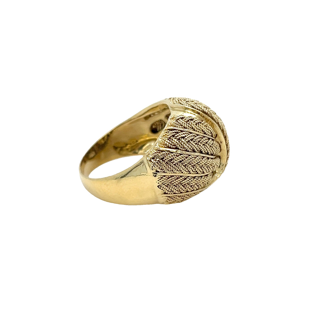 Woven Tapered Dome Ring