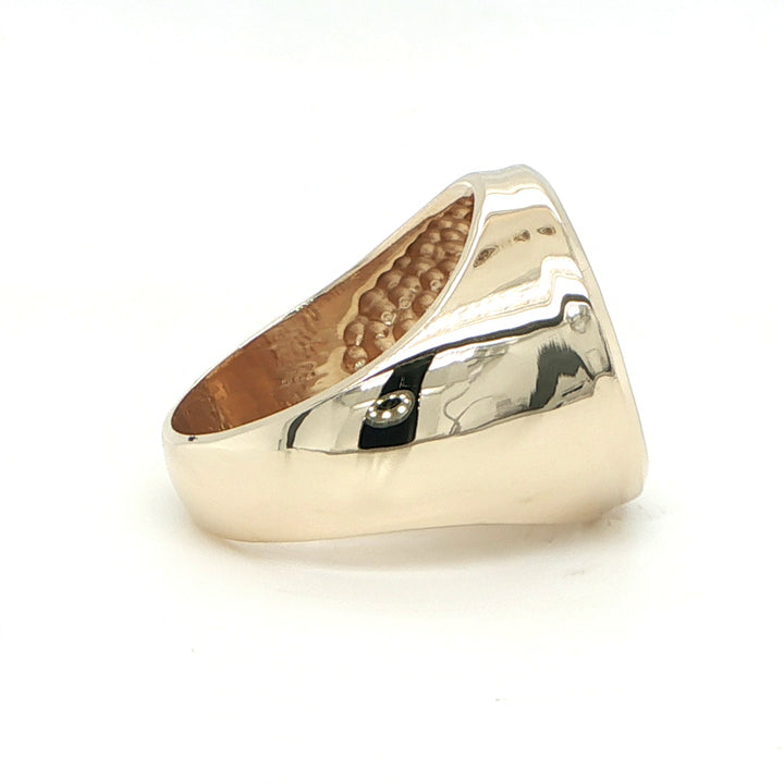 22K Dos Pesos Cuban Coin Ring