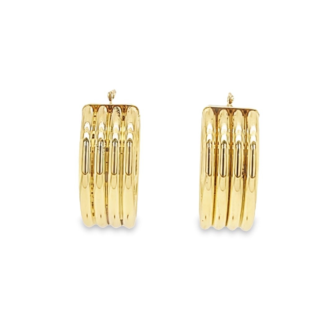 8mm Wide Hoop Earrings