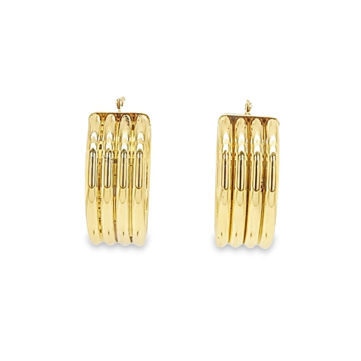 8mm Wide Hoop Earrings
