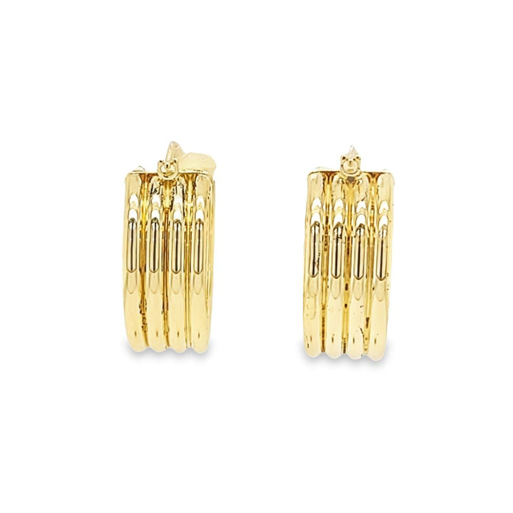 8mm Wide Hoop Earrings