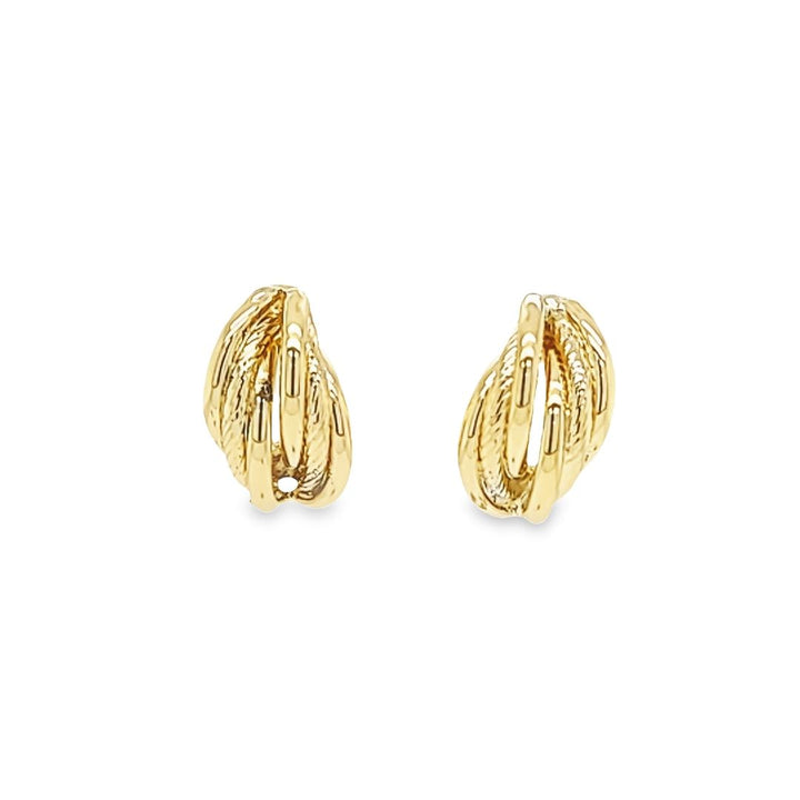 Twisted Rope and Tube Earrings