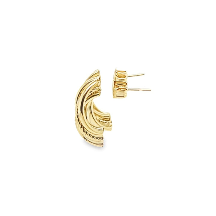Twisted Rope and Tube Earrings