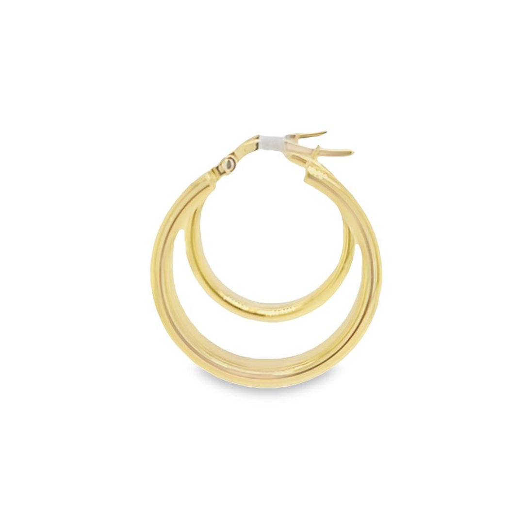 6.4mm Wide Hoop Earrings