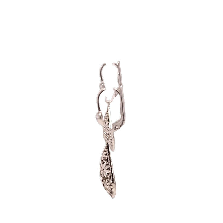 Pear Drop Floral Earrings