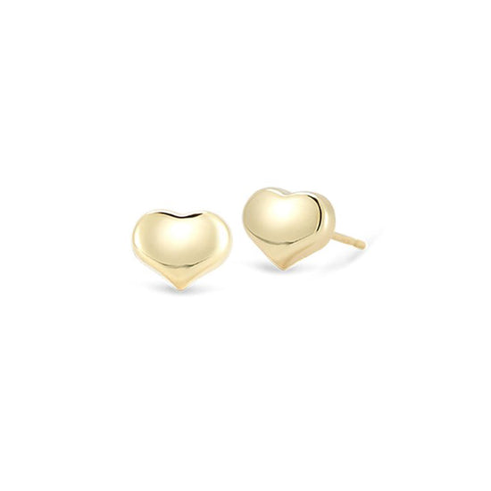 Mini Puff Heart Studs