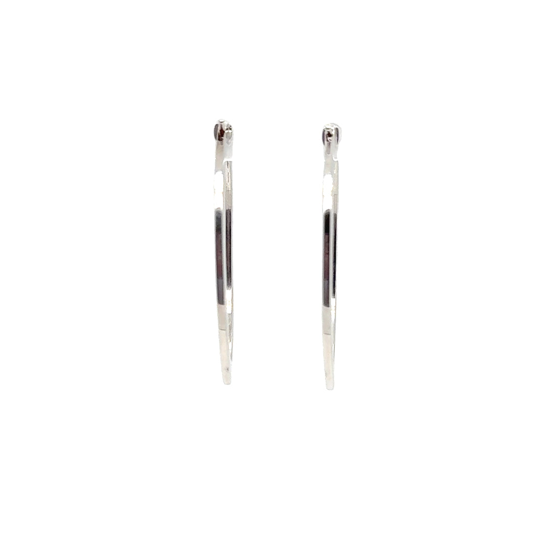 Roberto Coin 18K Gold Flat Oval Hoop Earrings